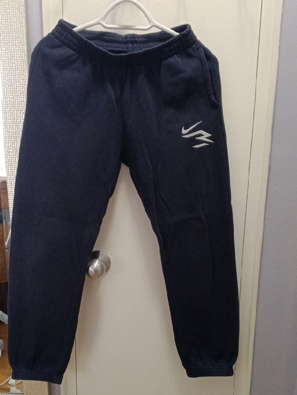 Kids Navy Jogger Sweatpants with Reflective Accent